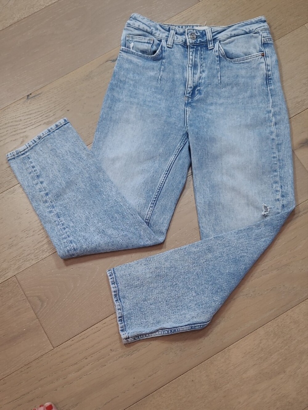 PAIGE Jeans Women's sz 27 Sarah Straight Ankle Mid Rise Denim